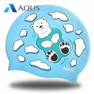 아쿠스(AQUS) AQUS CAP 아쿠스 실리콘수모 북극곰(AC1608) BLU